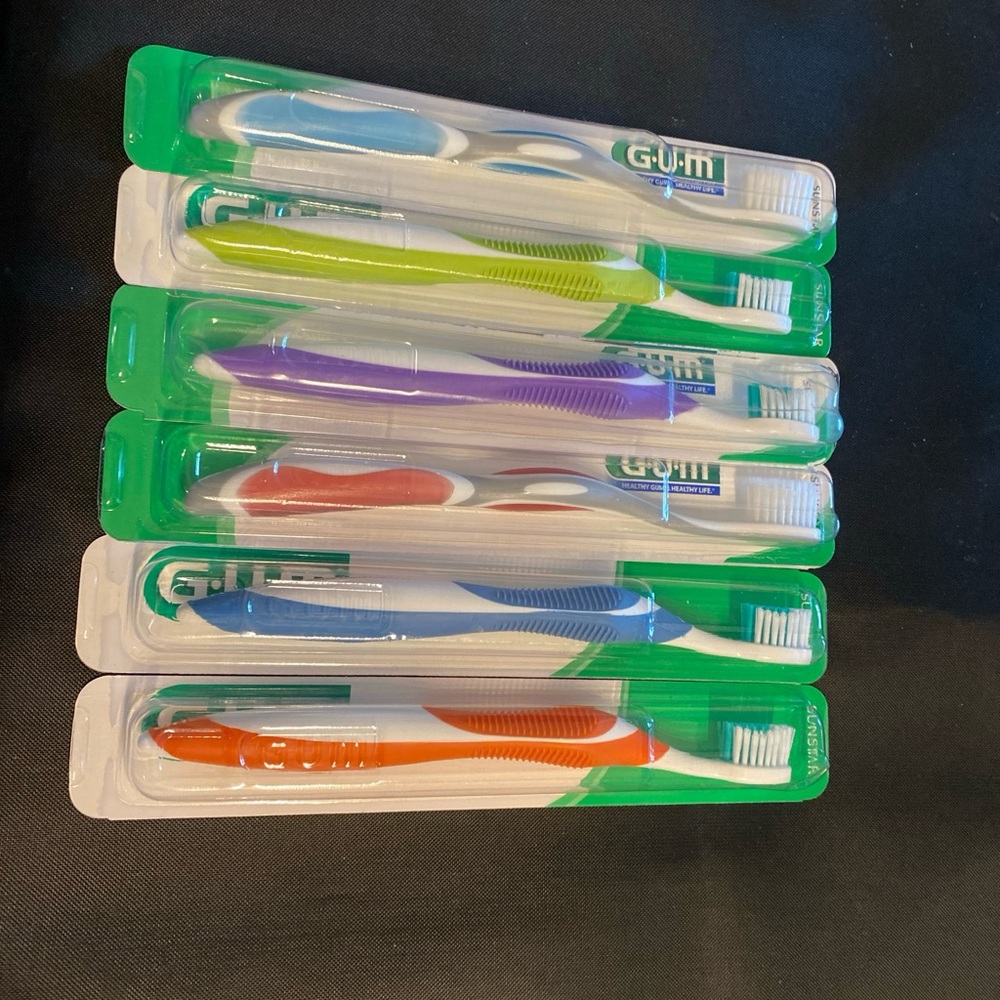 GUM Toothbrushes Multi-Color Bundle